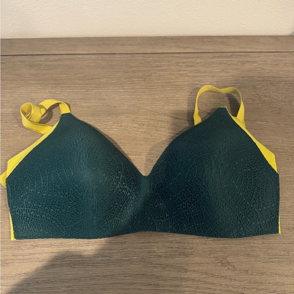 Knix Teal and Yellow Bra